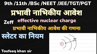 प्रभावी नाभिकीय आवेश  effective nuclear charge  स्लेटर का नियम  Slaters rules Zeff Calculation [upl. by Neirrad]