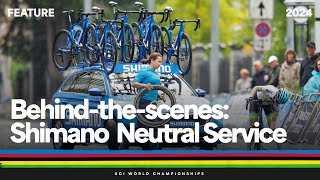 Shimano Neutral Service  BehindtheScenes at the UCI World Championships [upl. by Sibby871]