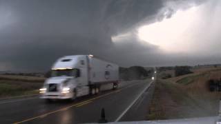 RAW VIDEO Moville  Correctionville IA Tornado Chase  10413 [upl. by Somerville460]