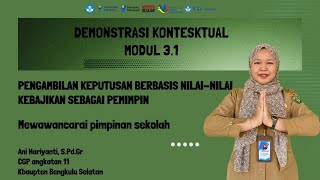 Demonstrasi Kontekstual Modul 31 [upl. by Sharpe]