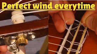 ClassicalFolk Guitar String Change the EASY way AND the TRADITIONAL way [upl. by Yelmene21]