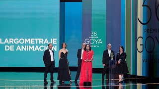 Valentina gana el Goya 2022 a Mejor Película de Animación [upl. by Hnacogn]