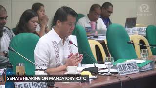 Senate hearing on mandatory ROTC [upl. by Boj]