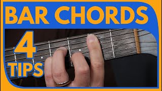 Bar Chords  4 Best Practice Tips  Play These Exercises [upl. by Pitts]