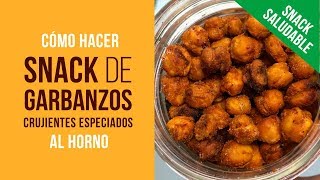 Snack Saludable de Garbanzos Especiados al Horno Ricos en Proteínas RealFood Evita Ultraprocesados [upl. by Sewole]