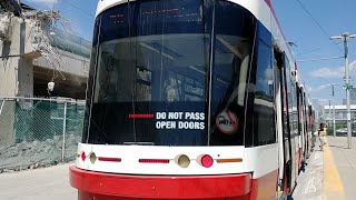 TTC tram ride on the 511 to Exhibition loop station 🚊 [upl. by Sumahs]