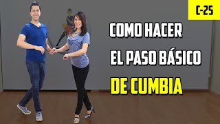 COMO BAILAR CUMBIA  PASO BÁSICO 🔥 CRUZADO [upl. by Nodnahs919]