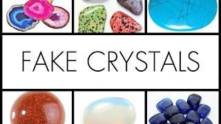 Fake Crystals  Opalite Blue Howlite Goldstone and more [upl. by Ezana]