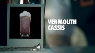 VERMOUTH CASSIS DRINK RECIPE  HOW TO MIX [upl. by Eanom]