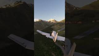 Microsoft flight simulator  difficult landing  flightsimulator flight [upl. by Mulac]