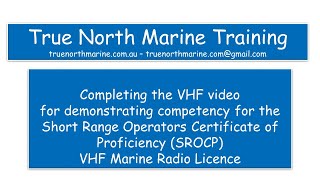 VHF Competency Demo Video [upl. by Omero]