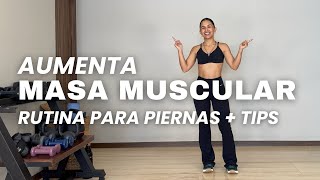 Pierna completa tips para aumento muscular rutina hablada 😘 [upl. by Elleinwad]