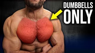 5min Home CHEST Workout Pt2 DUMBBELLS ONLY NO BENCH [upl. by Abdella]