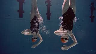 Graceful fluidity  womens synchronised swimming in mesmerising slow motion [upl. by Nilad]