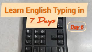 Day 6 Shift ke saath Bottom row sikho English Typing IA System AssistantHigh court Typing tips [upl. by Arihs]