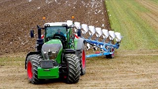 Fendt 1050 vario  8 furrow Lemken Diamant 11 OnLand Plowing  KMWP  Pflügen [upl. by Holton]