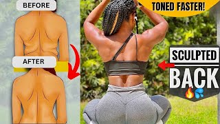 2 Week SCULPTED BACK Effective Workout You Need  5 Min Everyday No Equipment [upl. by Eiuqcaj]