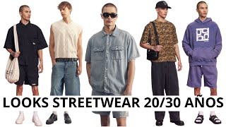 OUTFITS TENDENCIA PRIMAVERA VERANO PARA HOMBRES 2030 AÑOS LOOKS STREETWEAR URBANO 20242025 [upl. by Ennadroj]