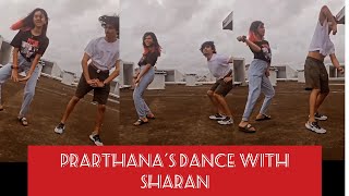 Prarthana indrajiths dance challenge with Sharan nair  Prarthana indrajith [upl. by Gorges]