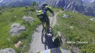 EWS La Thuile Stage 2 with the Team Cannondale [upl. by Ethe]