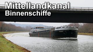 Binnenschiffe auf dem Mittellandkanal [upl. by Nnaeel]