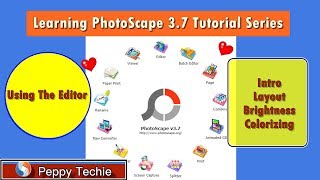 PhotoScape Photo Editor Tutorial Series The Editor Part 1 [upl. by Inness]