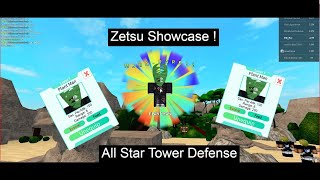 BEATING RAID 1 FIRST TRY AND SHOWCASING ZETSU IN ALL STAR TOWER DEFENSE PLANT MAN  Roblox [upl. by Ivah379]