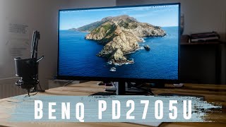 Ist dein Monitor gut genug für die Video und Bildbearbeitung  Benq PD 2705U Review [upl. by Nolra828]