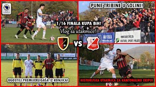 MLADOST SOLINA UGOSTILA PREMIJERLIGAŠA U KUPU PUN STADION  Mladost Solina  Igman Konjic Vlog ⚽ [upl. by Lore]