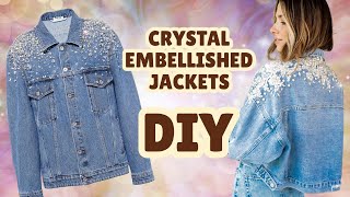 EMBELLISHED Jean Jackets 44 vs 5000  DIY with Orly Shani [upl. by Gabrila]