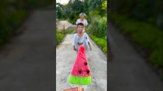 Kind grandpa eats watermelon ice cream 🍧 watermelon ice cream 🍓 beautiful shorts [upl. by Nosam]