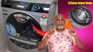 வீட்ல புது Washing மெஷின் ⚡ Haier Automatic Front Loading Washing Machine  Features HW75DM14959 [upl. by Millford]