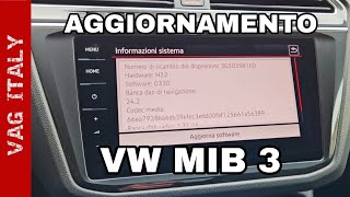 Aggiornamento software 0330 per VW Discover Media e Pro MIB 3 [upl. by Vassaux865]