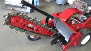 Barreto 1624D Walk Behind Trencher Ditcher Digger 16 hp Briggs amp Stratton ditch witch [upl. by Yaniv]