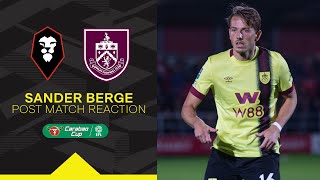 Sander Berge On Scoring First Clarets Goal  REACTION  Salford City 04 Burnley [upl. by Bouley]