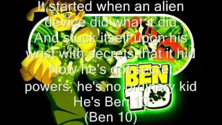 Ben 10 Opening Song English With Lyrics [upl. by Enetsirhc573]