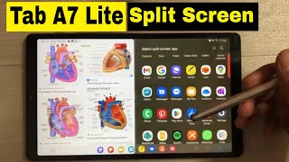 Samsung Tab A7 Lite  Top 7 Ways to Use Split Screen for Beginners [upl. by Chesnut]