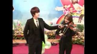 120506 Kyuhyun singing at church with Ahras violin accompaniment Prayer of Jabez [upl. by Anitsua]