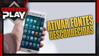 Como ativar as fontes desconhecidas e instalar aplicativo no celular  Super fácil [upl. by Atiekahs]