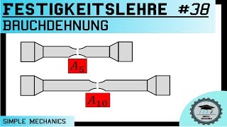 Festigkeitslehre 38 Besonderheit der Bruchdehnung [upl. by Ebonee546]