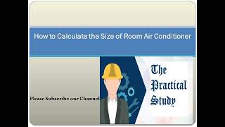 Calculate air conditioner size for room [upl. by Cori223]