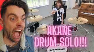 quotUK Drummer REACTS to a drum solo by AKANE from BandMaid REACTIONquot [upl. by Lia]