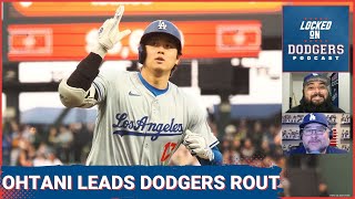 Shohei Ohtani and Friends Pound Giants as Los Angeles Dodgers Win Another Series [upl. by Naesad670]