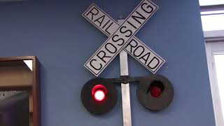 Solid Wood Electronic Railroad Crossbuck Signal Made in USA [upl. by Aicram]