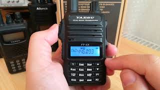 Yaesu FT4XE Memoria mentés Sift  Ctcss setup [upl. by Dekow]