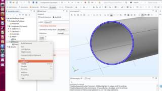 Uniform Hexahedron Mesh of a Complete Hollow Cylinder in COMSOL 52 [upl. by Dar584]