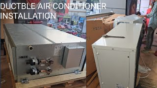 DUCTBLE AIR CONDITIONER INSTALLATION hvactrainingvedioes shahnawaz HVAC SYSTEM [upl. by Gilmore]