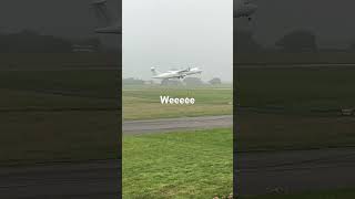 Swift air aurigny Taking off from Guernsey airport planespotting [upl. by Petersen]