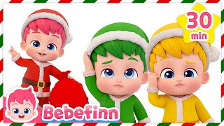 2024 New Christmas Songs for KidsㅣBebefinn Nursery Rhymes Compilation [upl. by Nyroc]