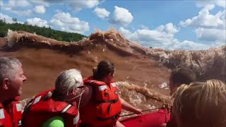 Tidal Bore Rafting in Nova Scotia  Extreme Tides 2014 [upl. by Adar]